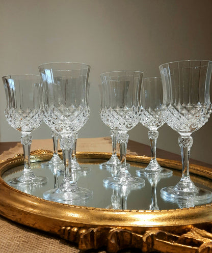 8 verres à vin cristal de France