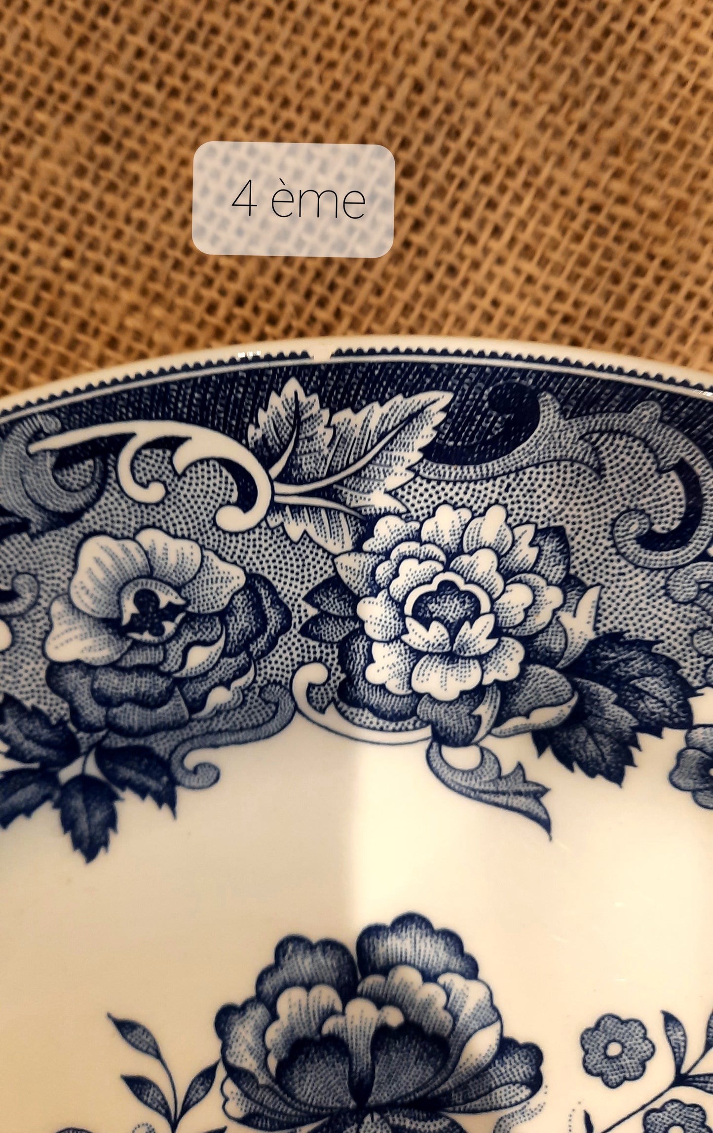 Lot de 8 assiettes plates légèrement ébréchées