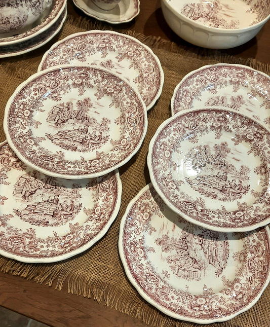 Lot de 6 Assiettes Plates (Légères Ébréchures)