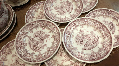 Lot de 8 Assiettes Plates