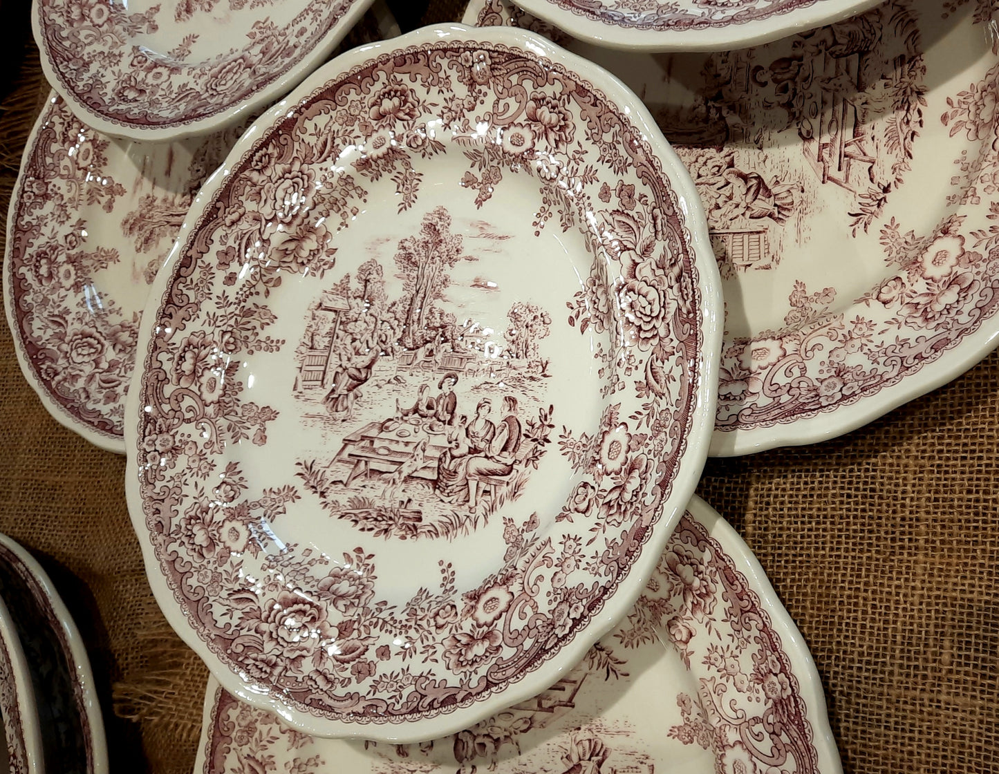 Lot de 8 Assiettes Plates