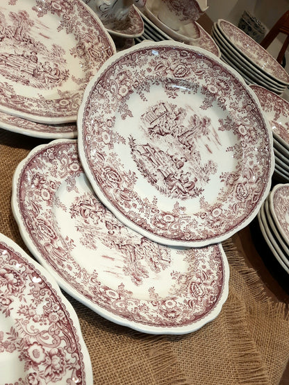 Lot de 8 Assiettes Plates