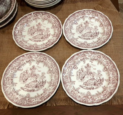 Lot de 4 Assiettes Plates