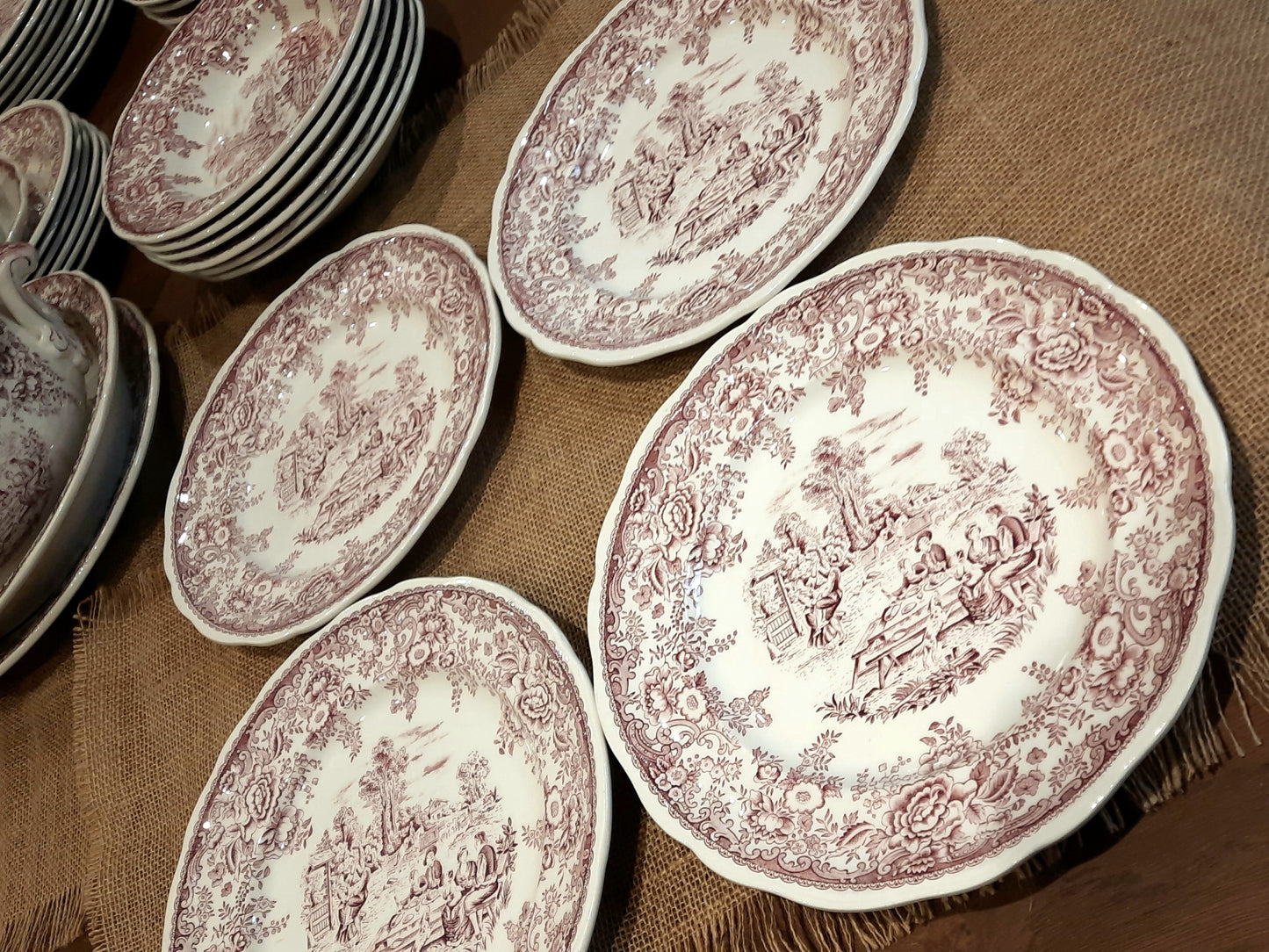 Lot de 4 Assiettes Plates