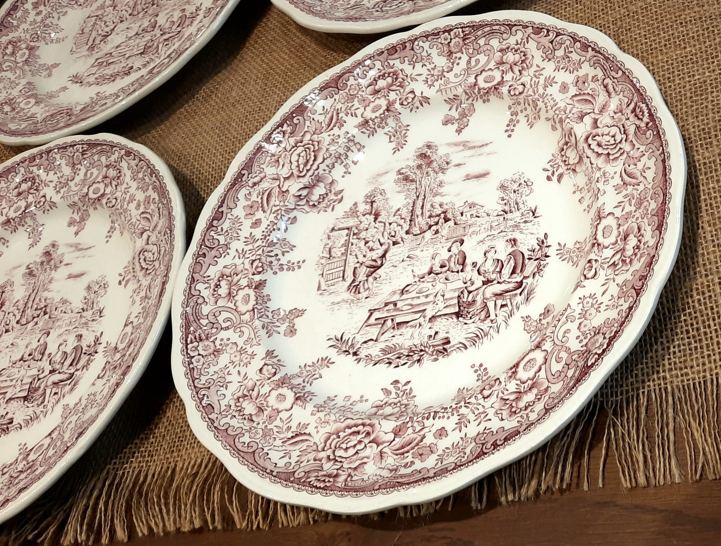 Lot de 4 Assiettes Plates